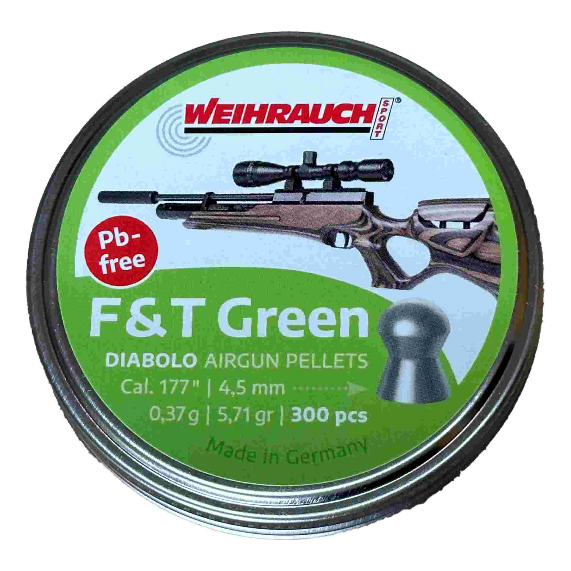 Rundkopf-Diabolos F&T Green 4,5mm, bleifrei, 300 Stück