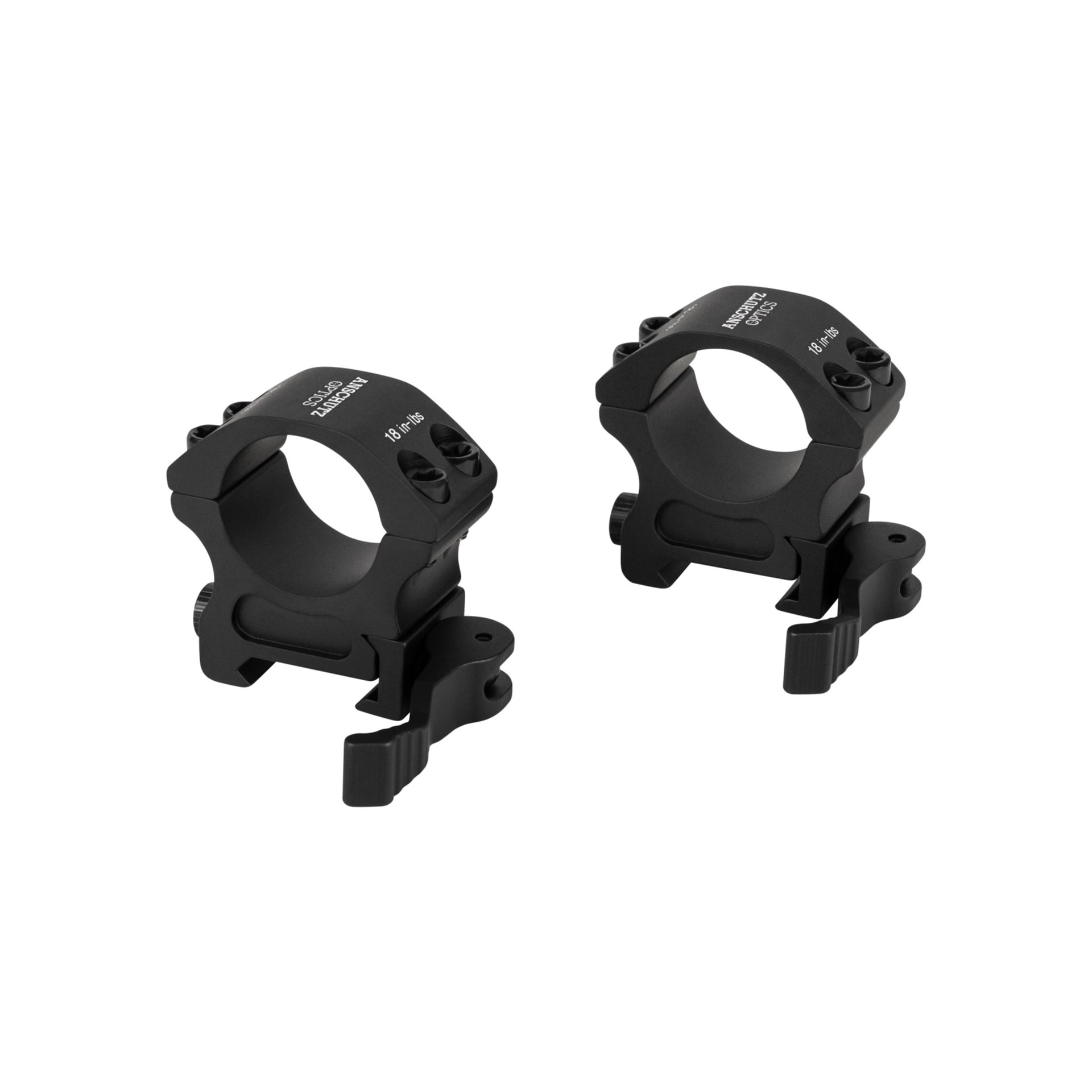 Anschütz Optics Ringmontage, 1", Low, Weaver/Picatinny, QR, zweiteilig - 63610