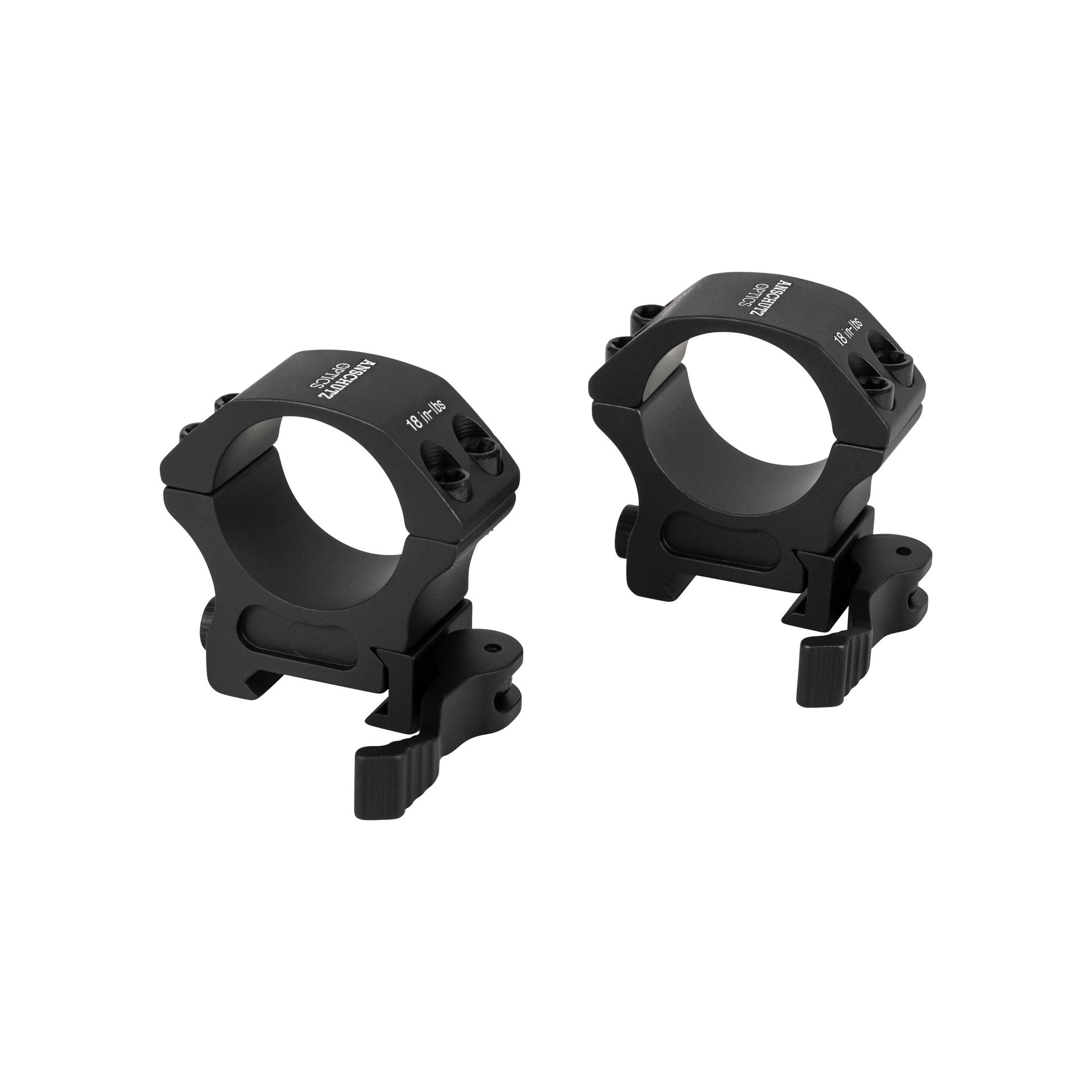 Anschütz Optics Ringmontage, 30mm, Low, Weaver/Picatinny, QR, zweiteilig - 63510