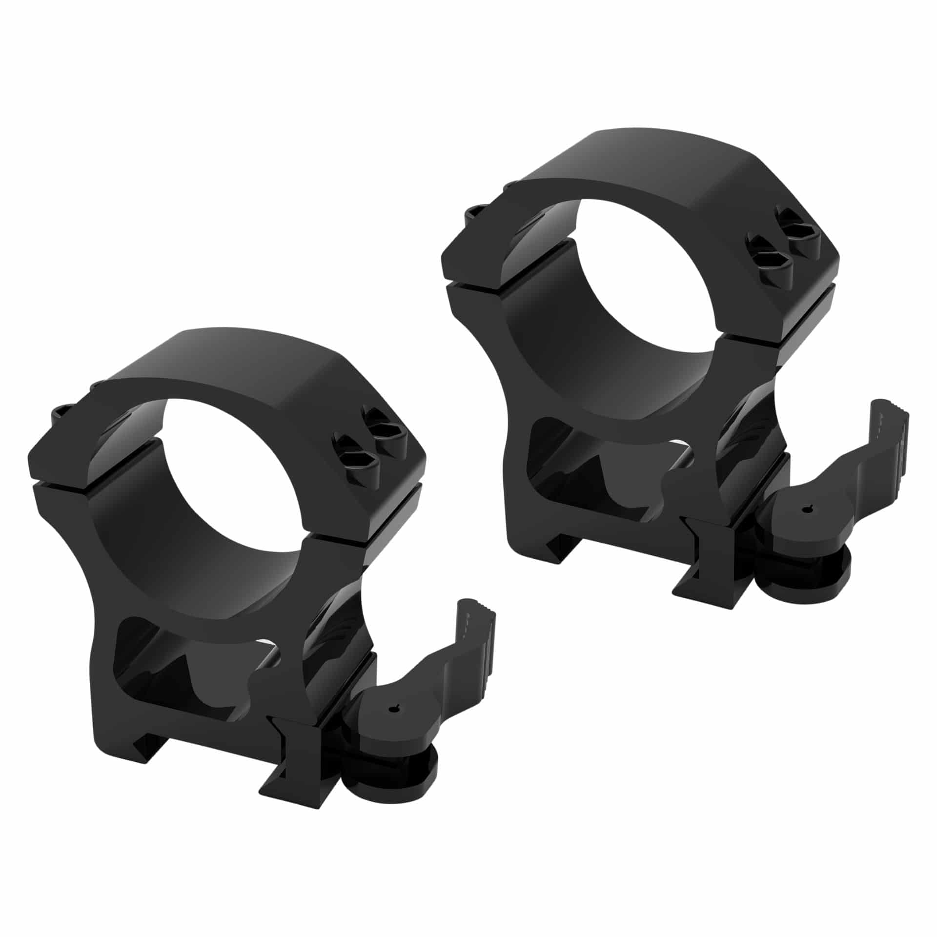 Anschütz Optics Ringmontage, 30mm, High, Weaver/Picatinny, QR, zweiteilig - 63512