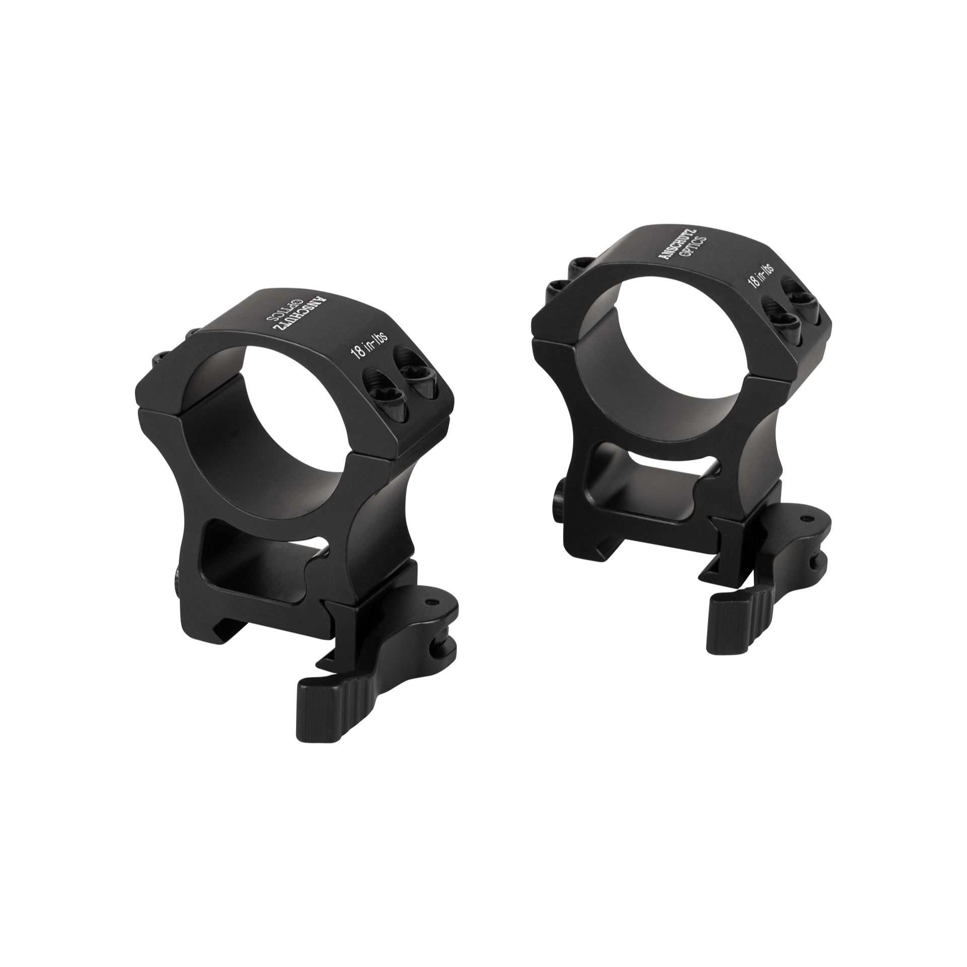Anschütz Optics Ringmontage, 30mm, High, Weaver/Picatinny, QR, zweiteilig - 63512