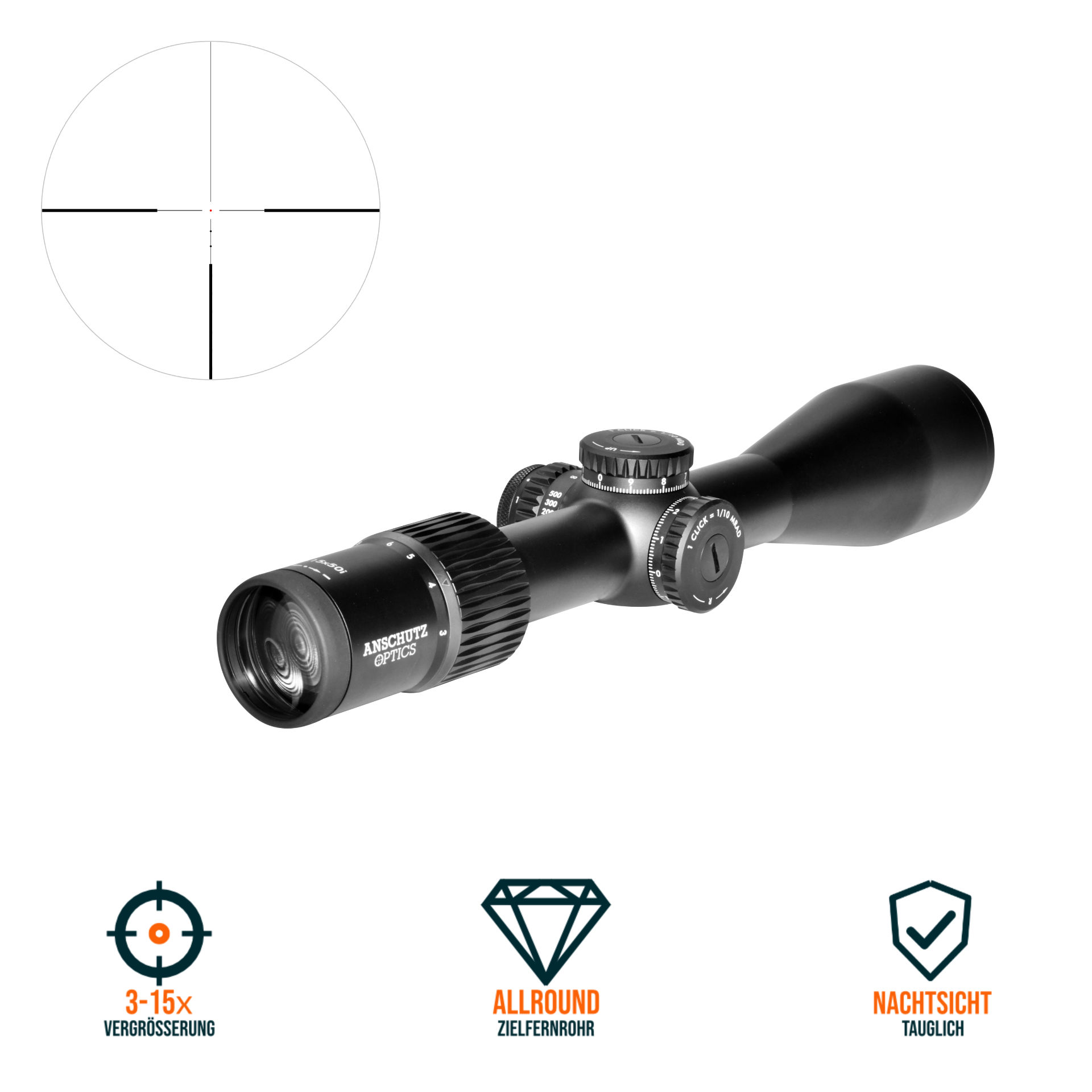 Anschütz Optics PERFORMANCE PRO 3-15x50