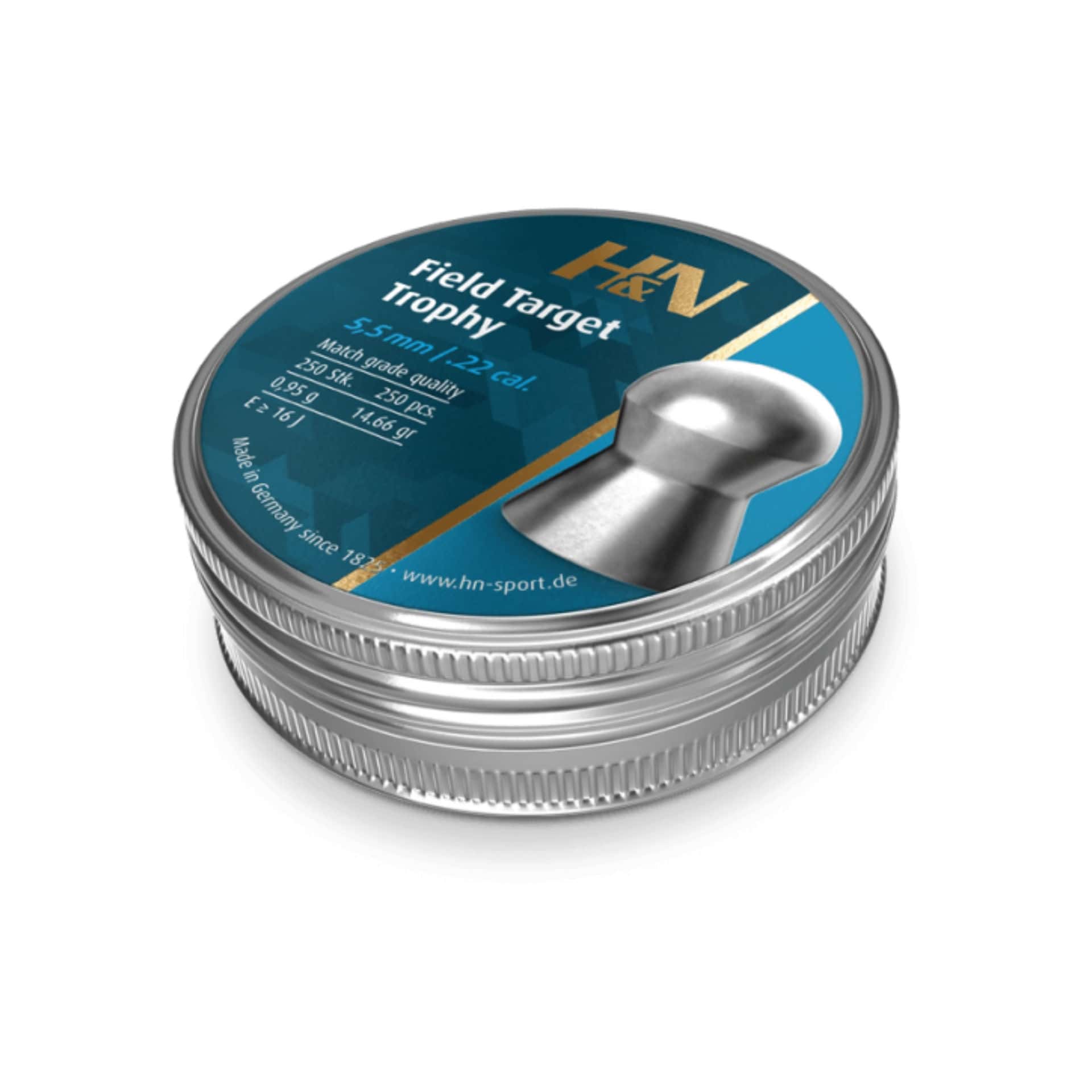 H&N Field Target Trophy - 5.5mm .22 - 250 pcs. - 0.95g - Pellets