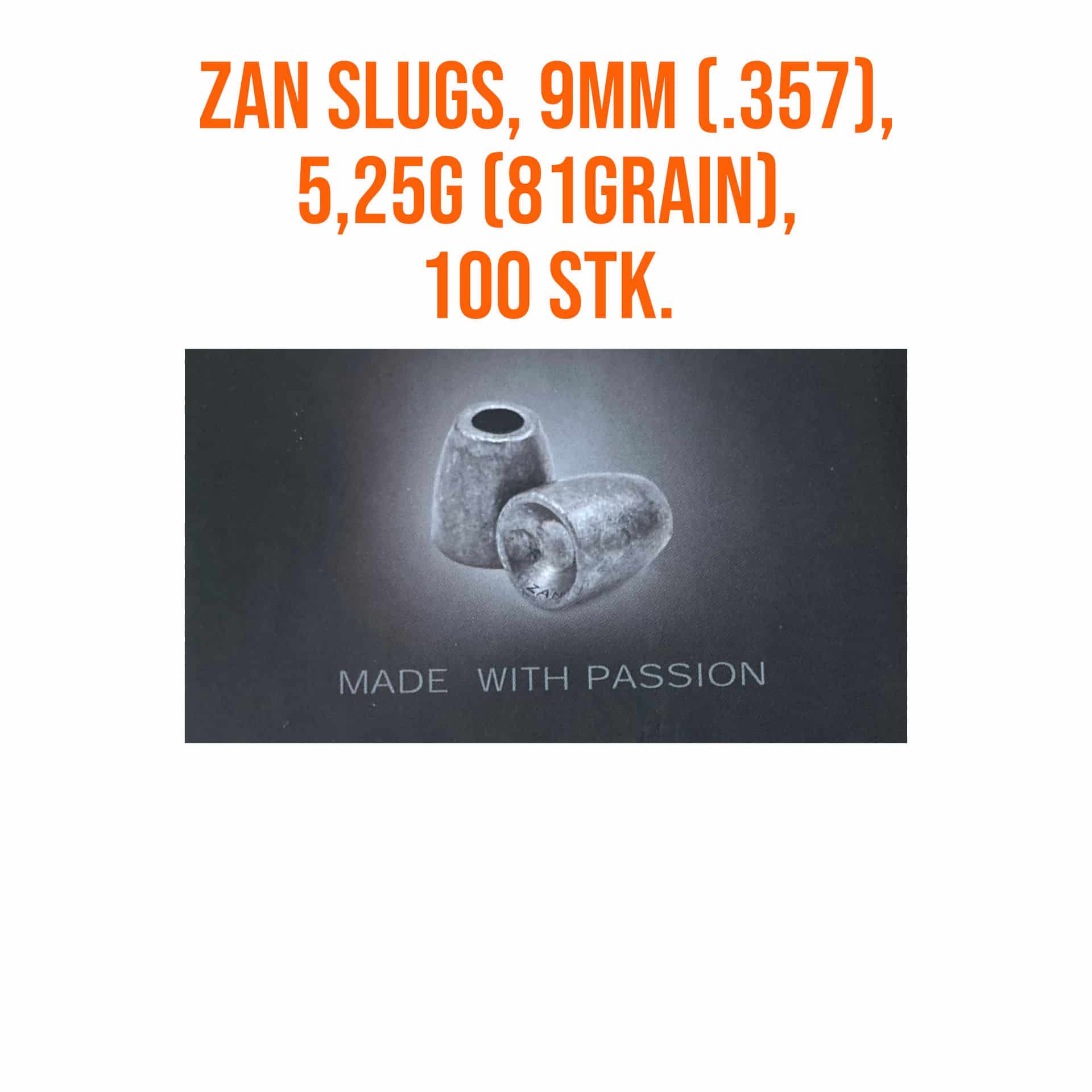 ZAN Slugs 81 grain / .357HP (100pcs)