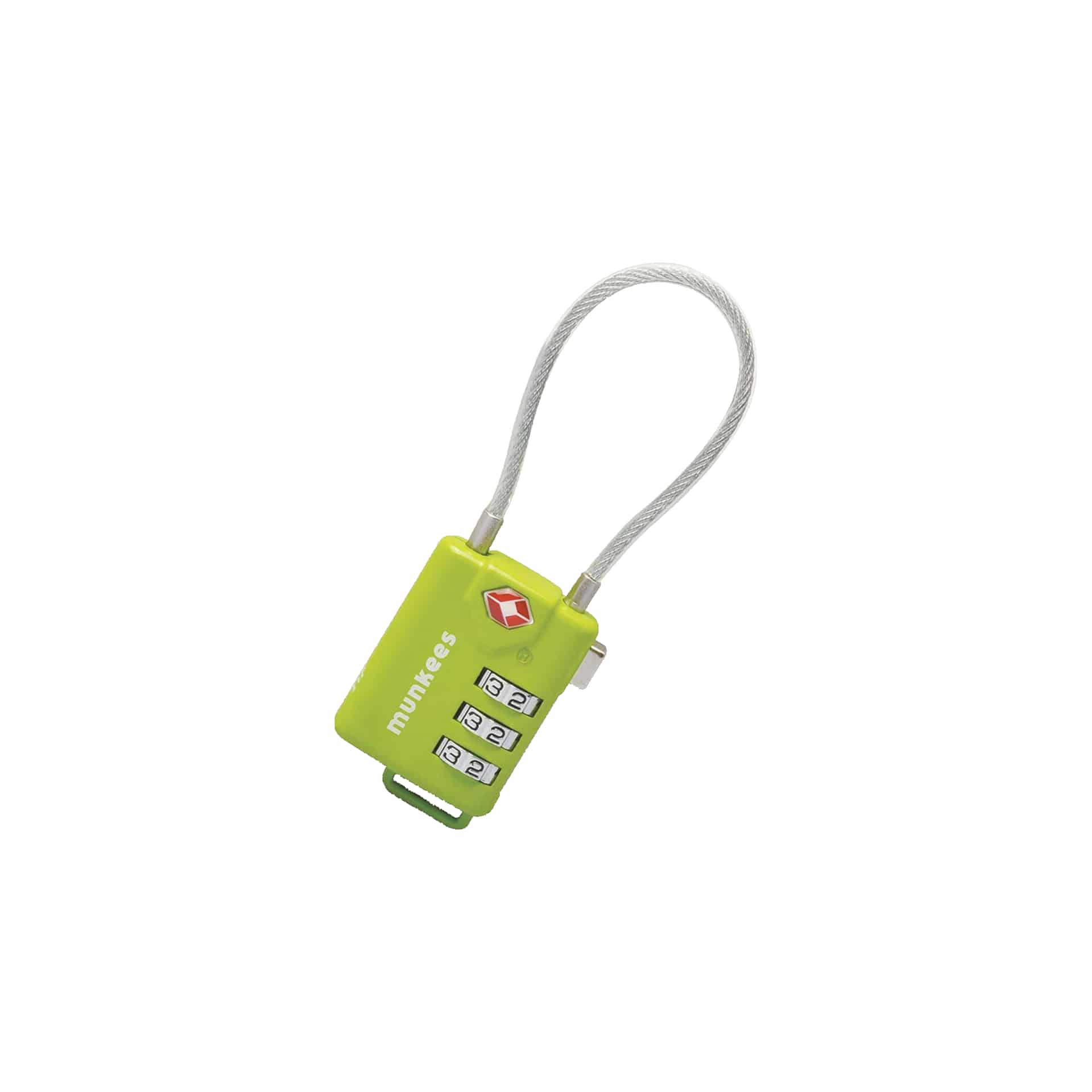TSA Kabel-Kombinationsschloss Grün