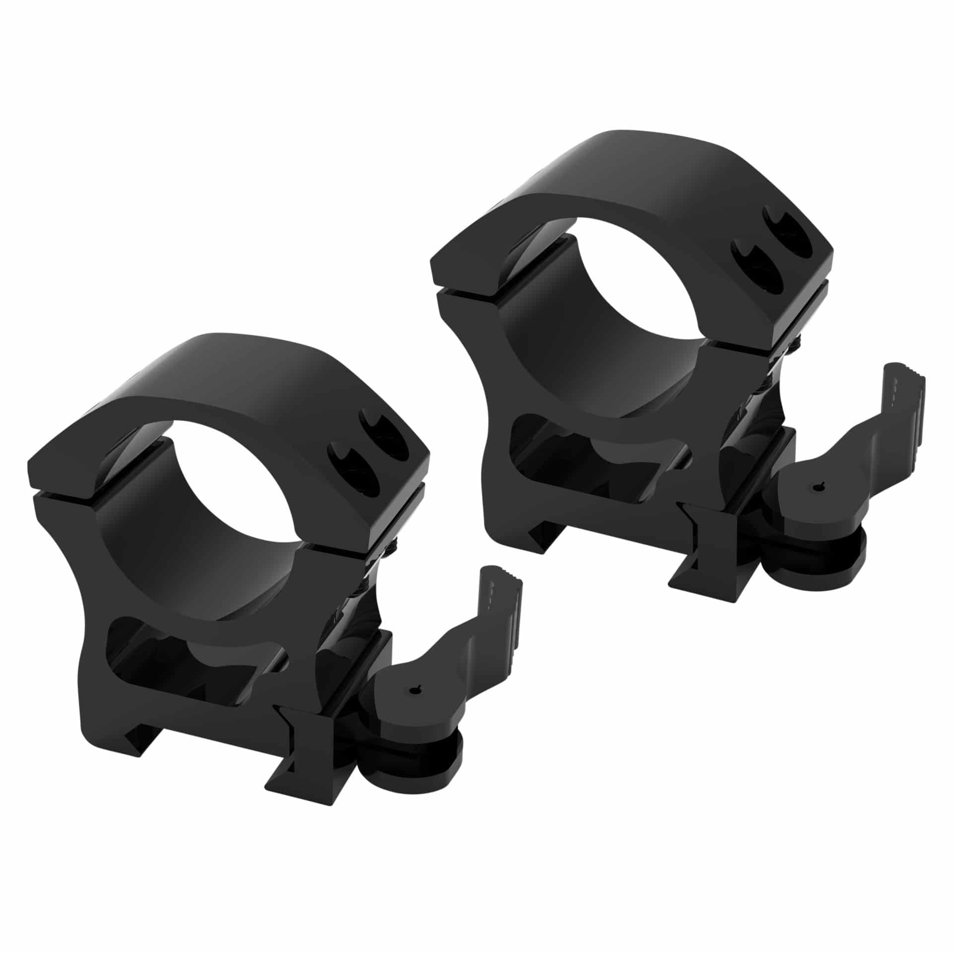 Anschütz Optics Ringmontage, 1", Medium, Weaver/Picatinny, QR, zweiteilig - 63611