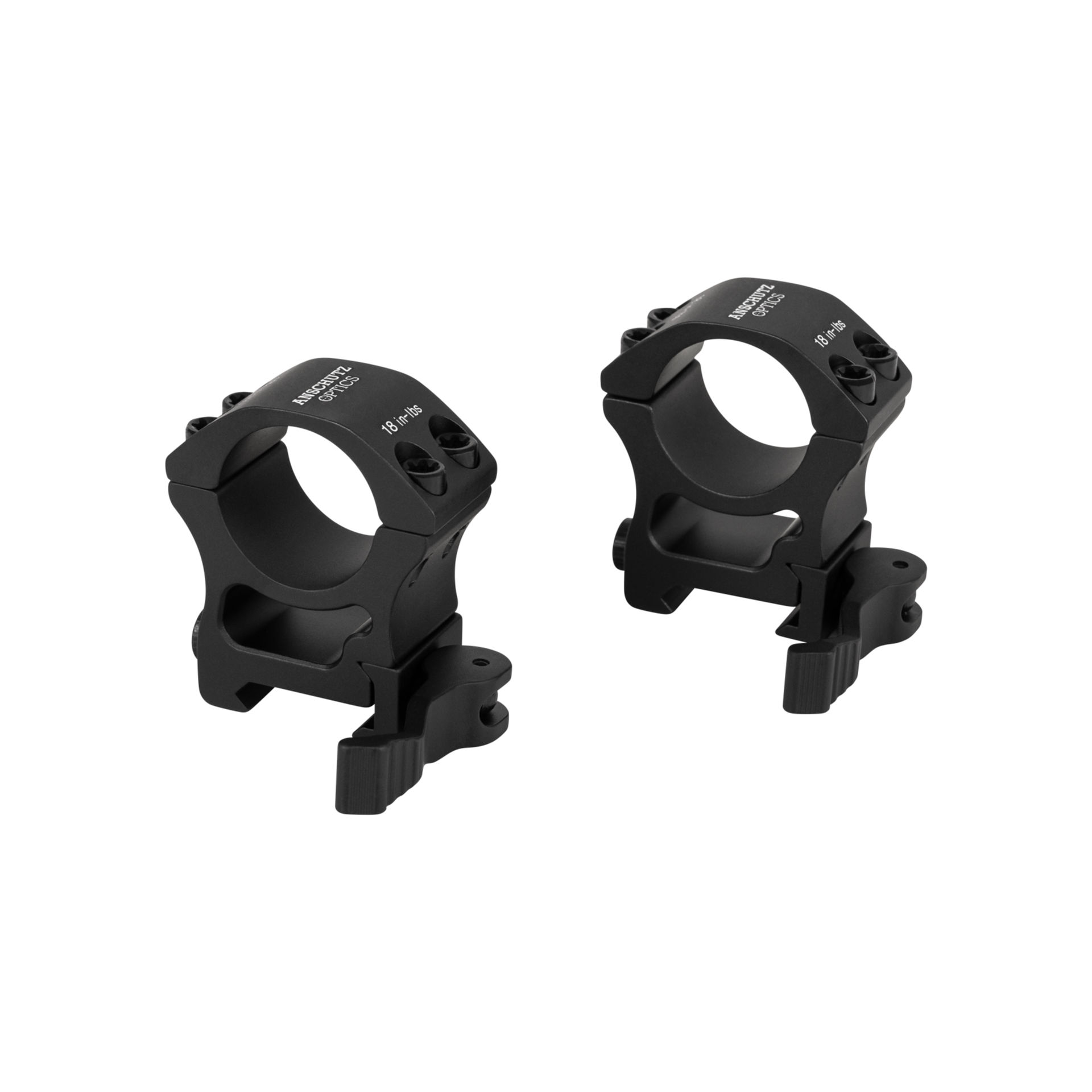 Anschütz Optics Ringmontage, 1", Medium, Weaver/Picatinny, QR, zweiteilig - 63611