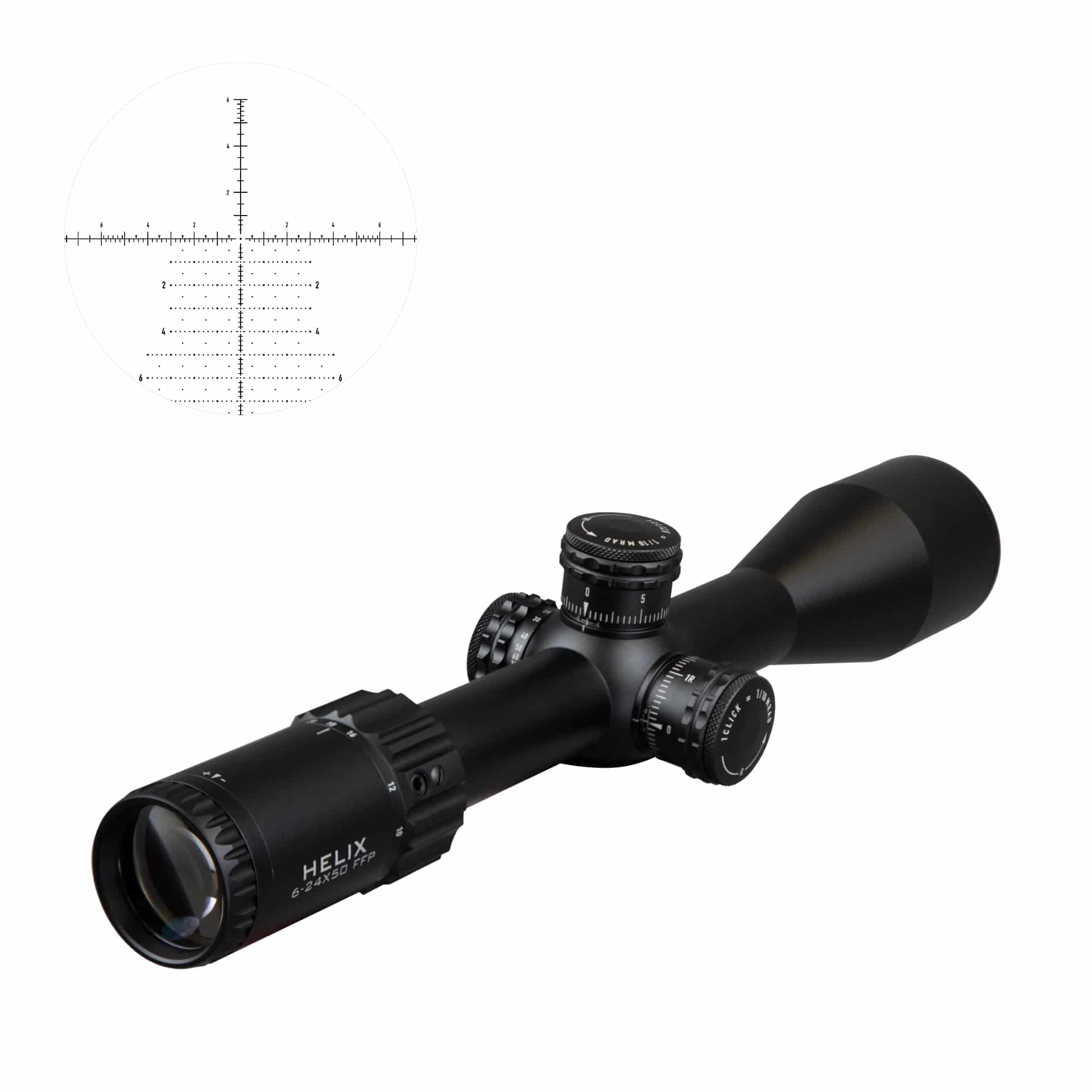 ELEMENT OPTICS HELIX 6-24X50 FFP APR-2D MRAD (Online Orders