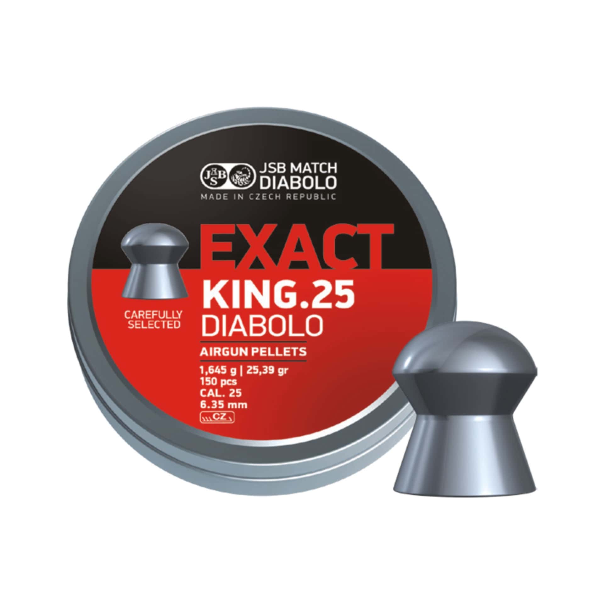 JSB Exact King Diabolo 6.35mm - 1.645g - 150pcs